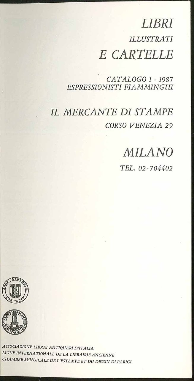 Libri illustrati e cartelle Catalogo 1-1987