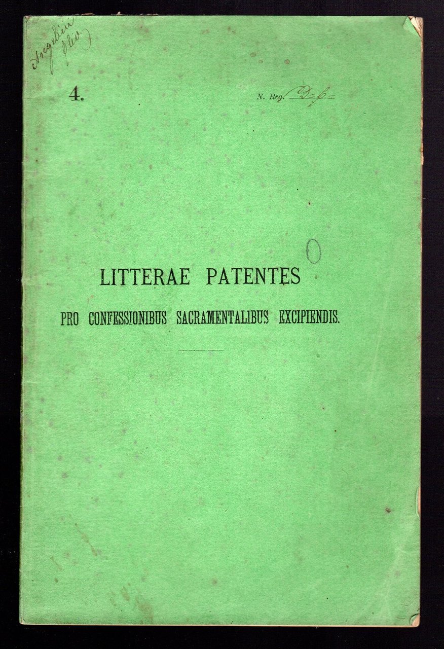 Litterae patentes. Pro confessionibus sacramentalibus excipiendis | Immagine principale