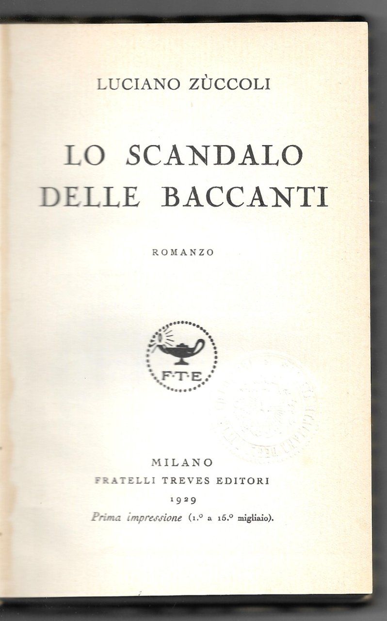 Lo scandalo delle baccanti