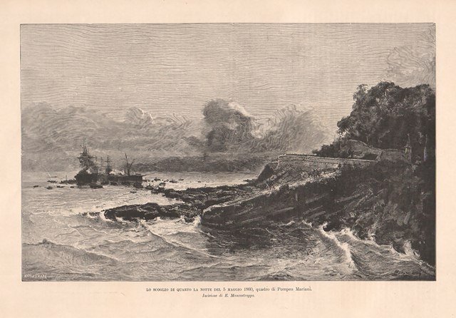 Lo scoglio di Quarto la notte del 5 maggio 1860, …