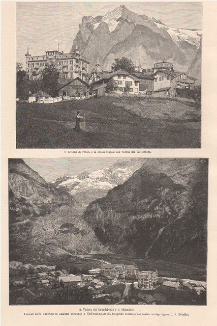 Luoghi dove avvenne il grande incendio a Grundelwald