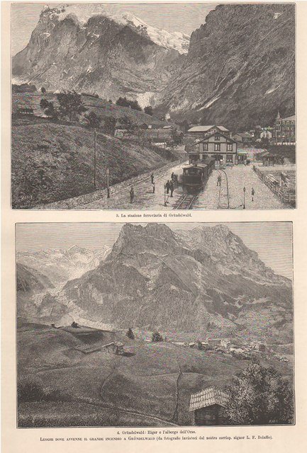 Luoghi dove avvenne il grande incendio a Grundelwald