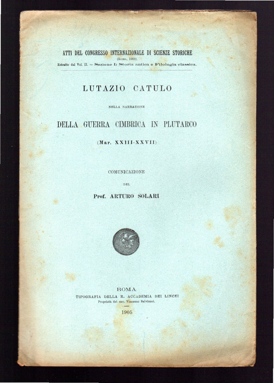 Lutazio Catulo nella narrazione della guerra Cimbrica in Plutarco (Mar. …