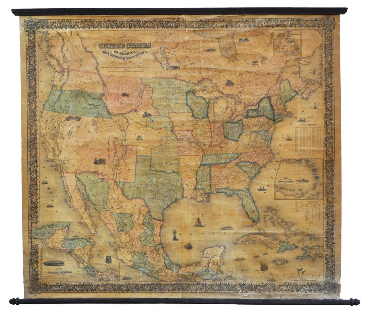 Map of the United States of America, the British Provinces, …