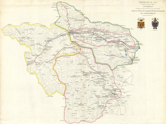 Marchesato di Susa. - Pinerolo . - Valli d'Oulx, di …