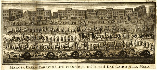 Marcia della caravana de' franchi e de' turchi dal Cairo …