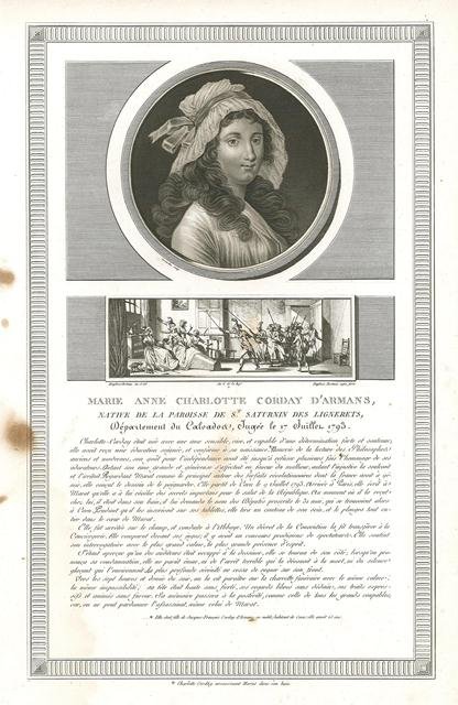 Marie Anne Charlotte Corday d'Armans, native de la paroisse de …