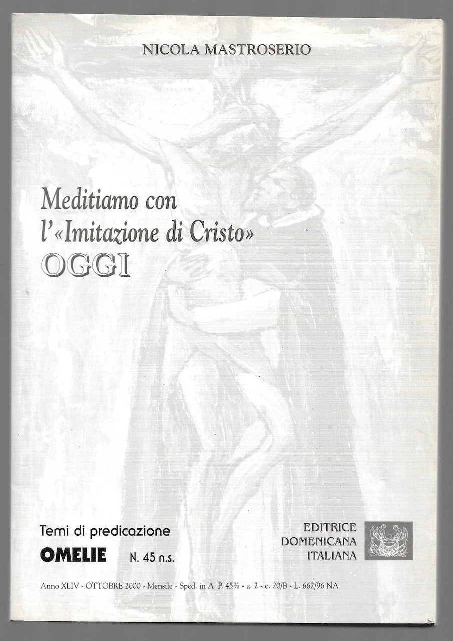 Meditiamo con l'Imitazione di Cristo oggi