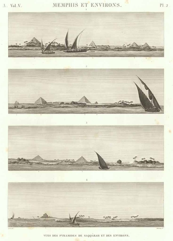 Memphis et environs - Vues des Pyramides de Saqqàrah et …