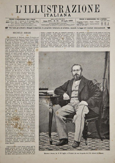 Michele Amari, m. il 16 luglio a Firenze