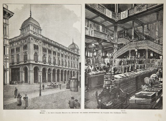 Milano.- Il nuovo palazzo Bocconi sul rettilineo dei portici settentrionali