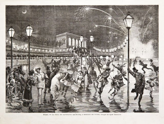 Milano.- La festa dei pattinatori all’Arena, a benefizio dei poveri