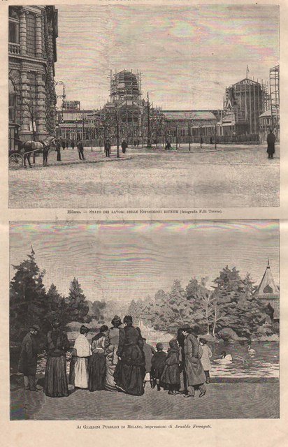 Milano - Stato dei lavori delle Esposizioni riunite - Ai …