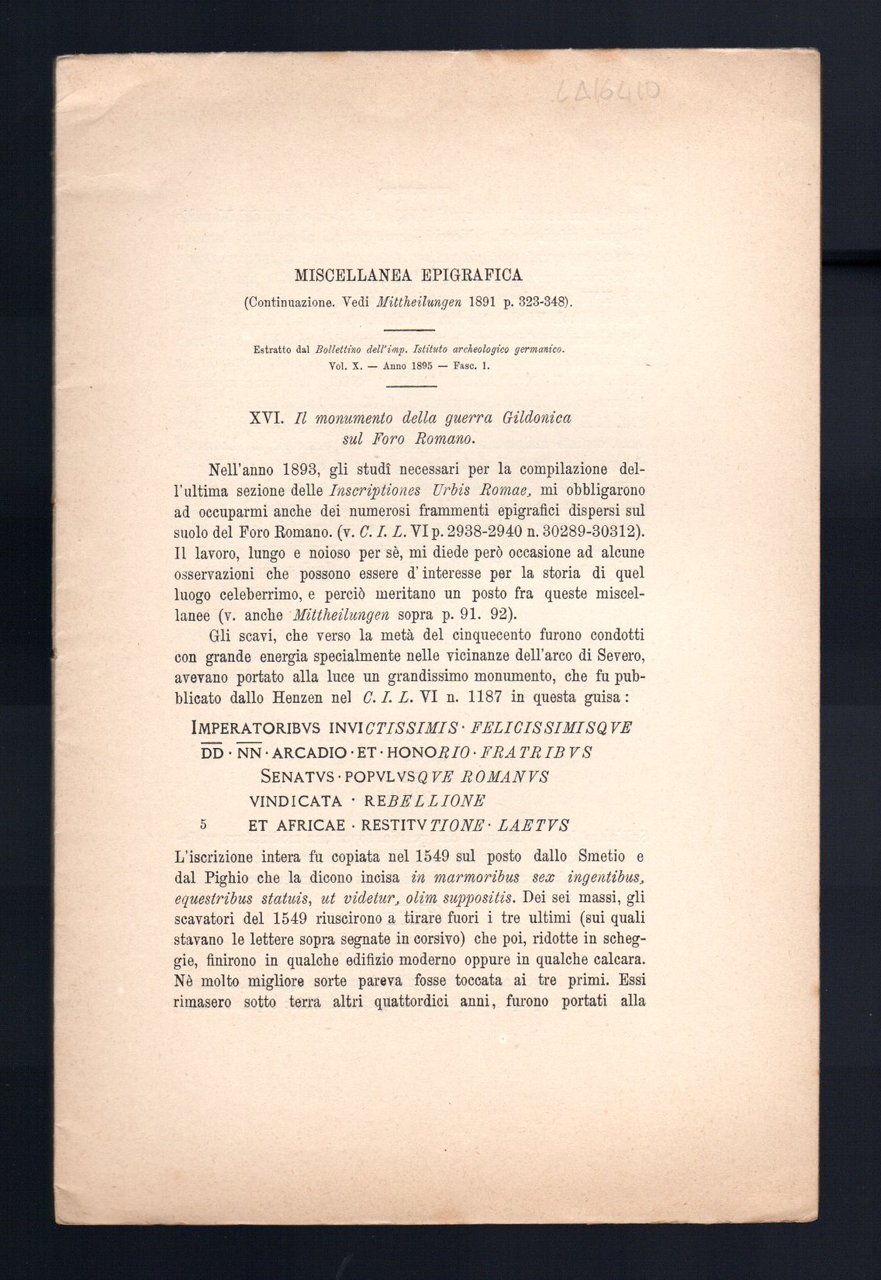 Miscellanea epigrafica