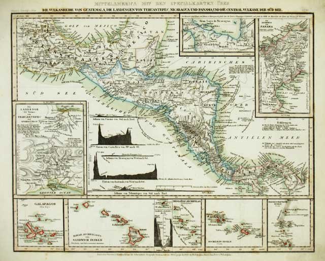 Mittelamerica mit .Guatemala .Tehuantepec, Nicaragua und Panama . | Immagine principale
