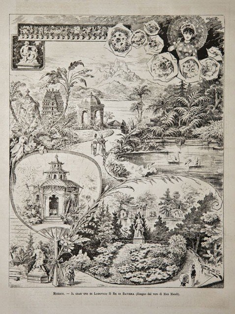 Monaco / Il giardino di Lodovico II Re di Baviera