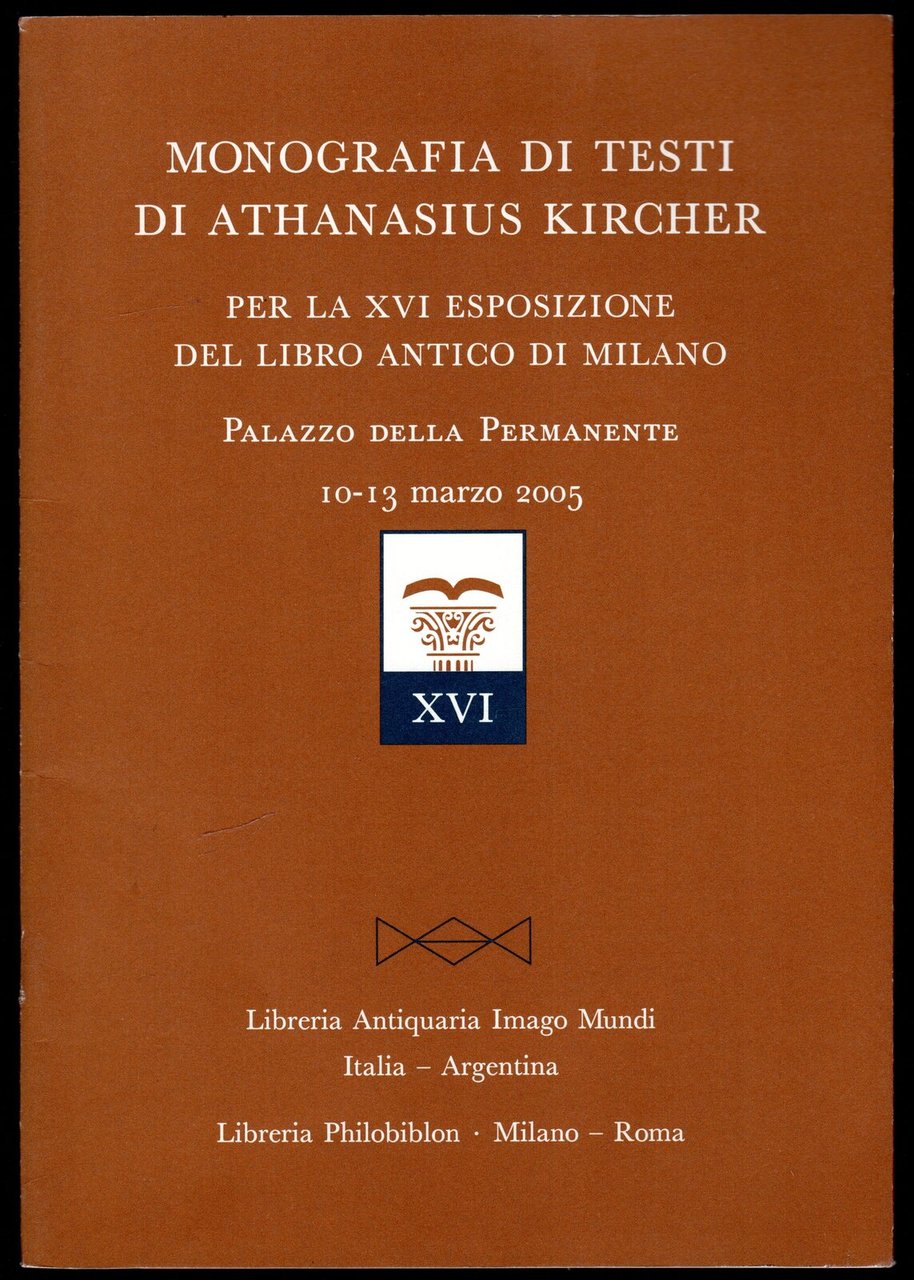 Monografia di testi di Athanasius Kircher per la XVI esposizione … | Immagine principale