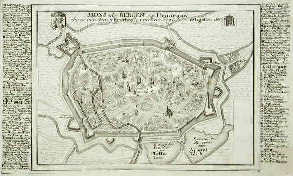 Mons oder Bergen in Hennegow .