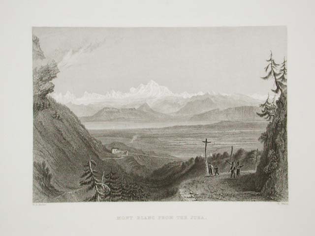 Mont Blanc from the Jura
