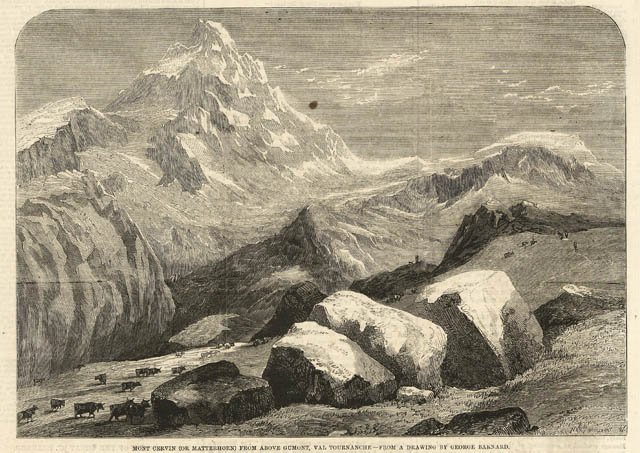 Mont Cervin (or Matterhorn) from above Gumont, Val Tournanche