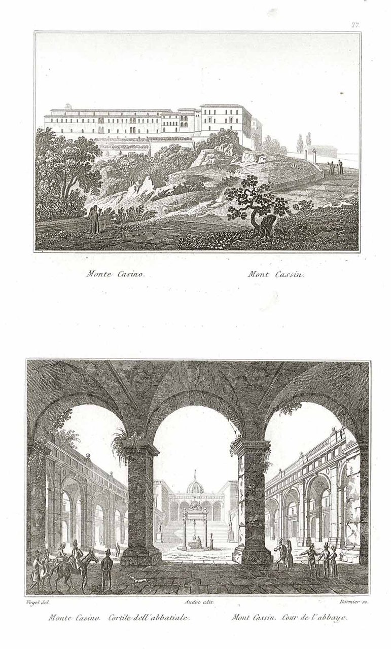 Monte Casino - Cortile dell'abbatiale