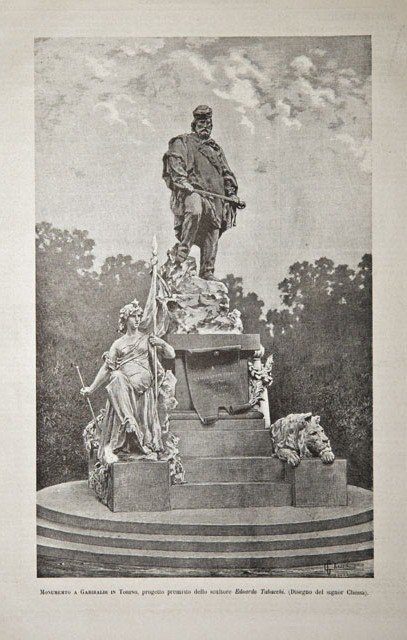 Monumento a Garibaldi in Torino, progetto premiato dello scultore Edoardo …