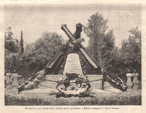 Monumento alle vittime dello scoppio della polveriera a Messina