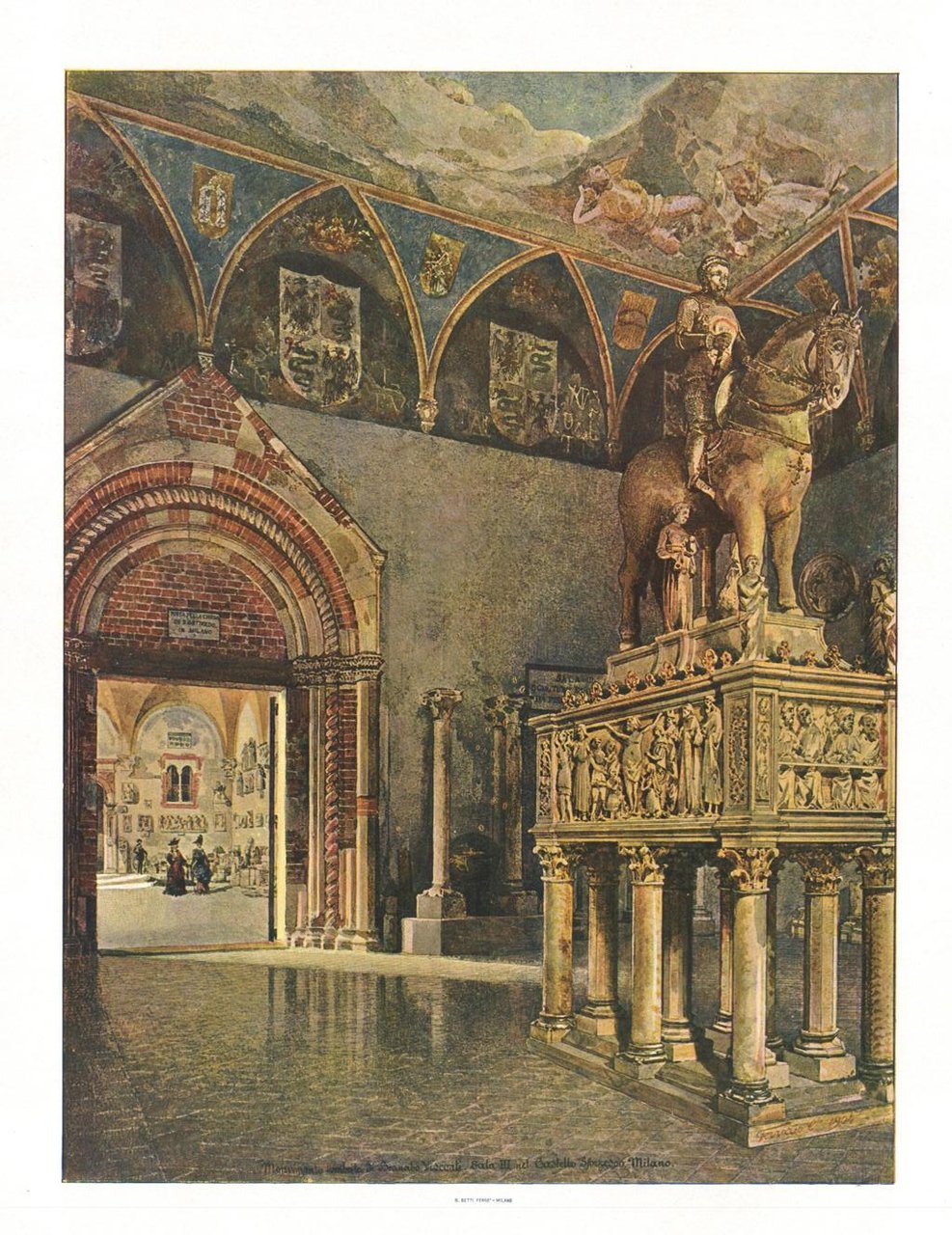 Monumento tombale di Barnabò Visconti. Sala III nel Castello Sforzesco. …