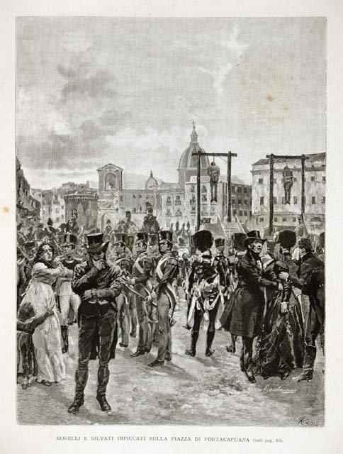 Morelli e Silvati impiccati sulla piazza di Porta Capuana