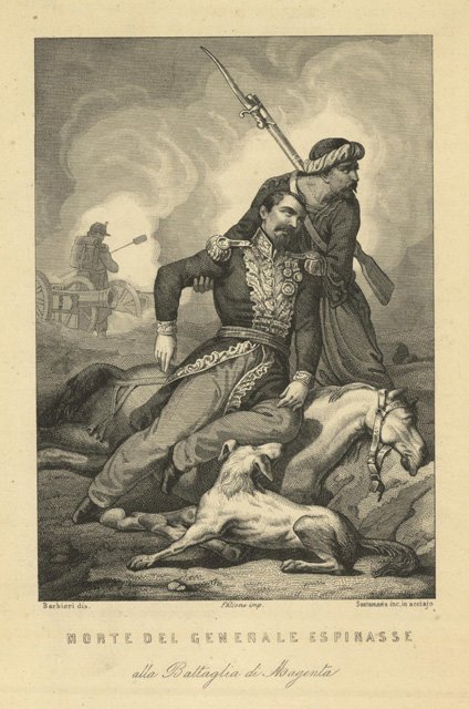 Morte del Generale Espinasse alla Battaglia di Magenta