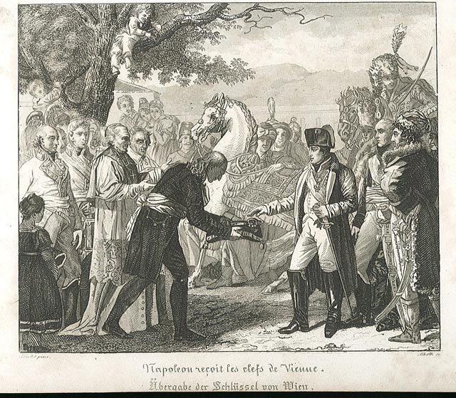 Napoleon recoit les clefs de Vienne