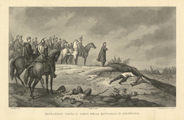 Napoleone visita il campo della battaglia di Solferino | Immagine principale
