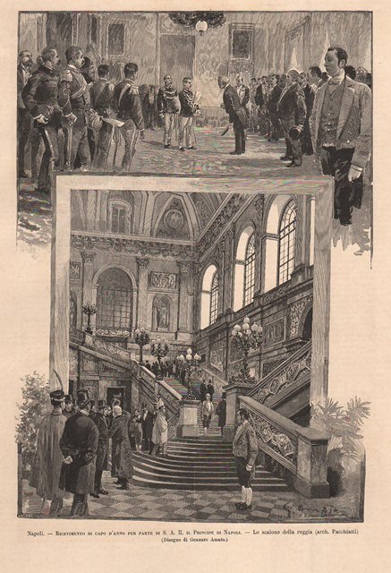 Napoli - Ricevimento di capo d’anno per parte di S. …
