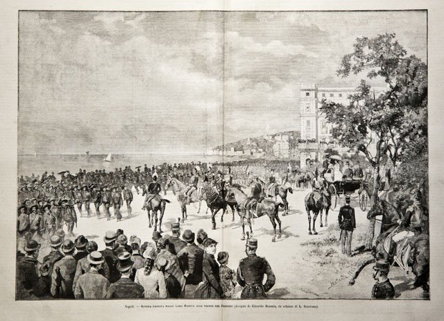 Napoli / Rivista passata dalle Loro Maestà alle truppe del …