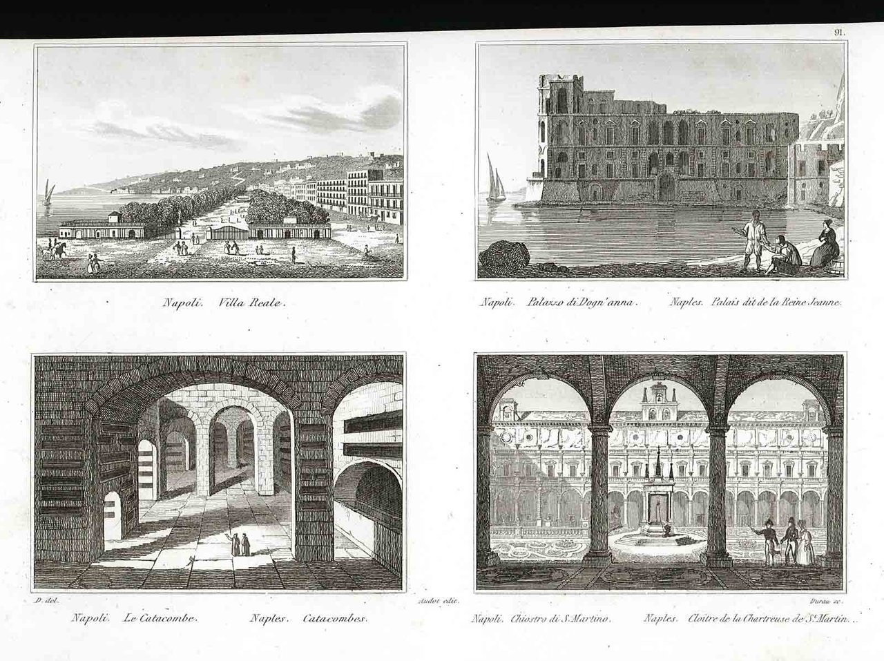 Napoli. Villa Reale - Palazzo di Dogn'anna - Le Catacombe …
