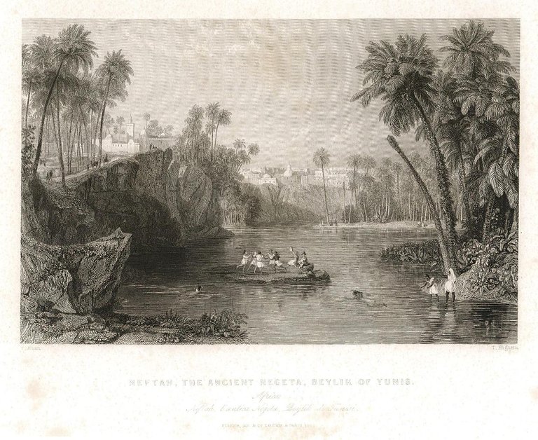 Neftah, the ancient Negeta, Beylik of Tunis
