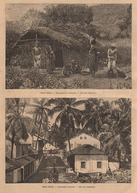 Nell’India - Abitazione di contadini - Abitazioni cittadine