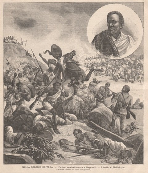 Nella colonia eritrea - L’ultimo combattimento a Saganeiti - Ritratto …