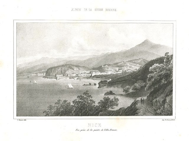 Nice Vue prise de la pointe de Villa-Franca