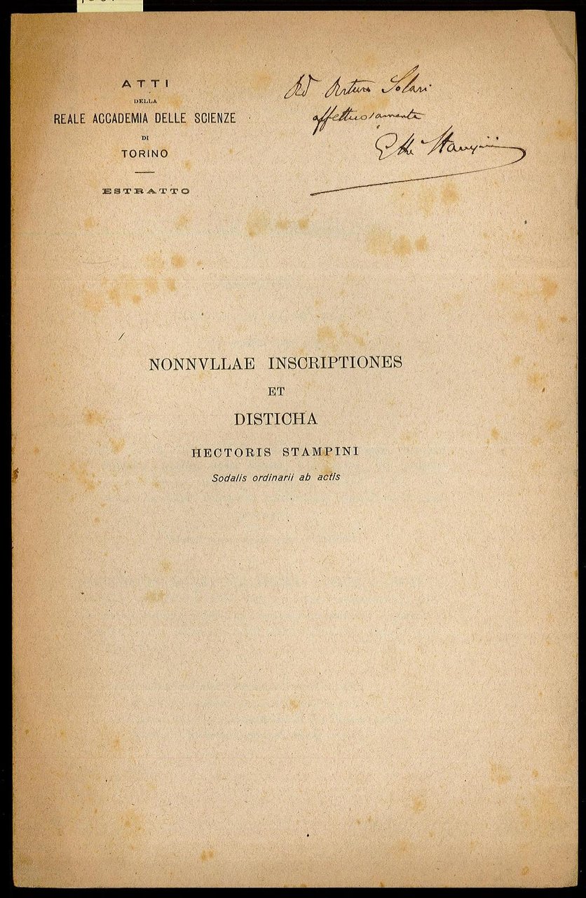 Nonnullae Inscriptiones et Disticha