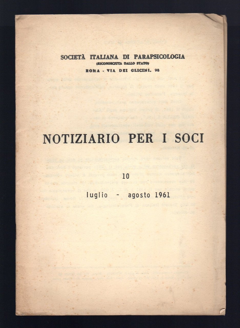 Notiziario per i soci