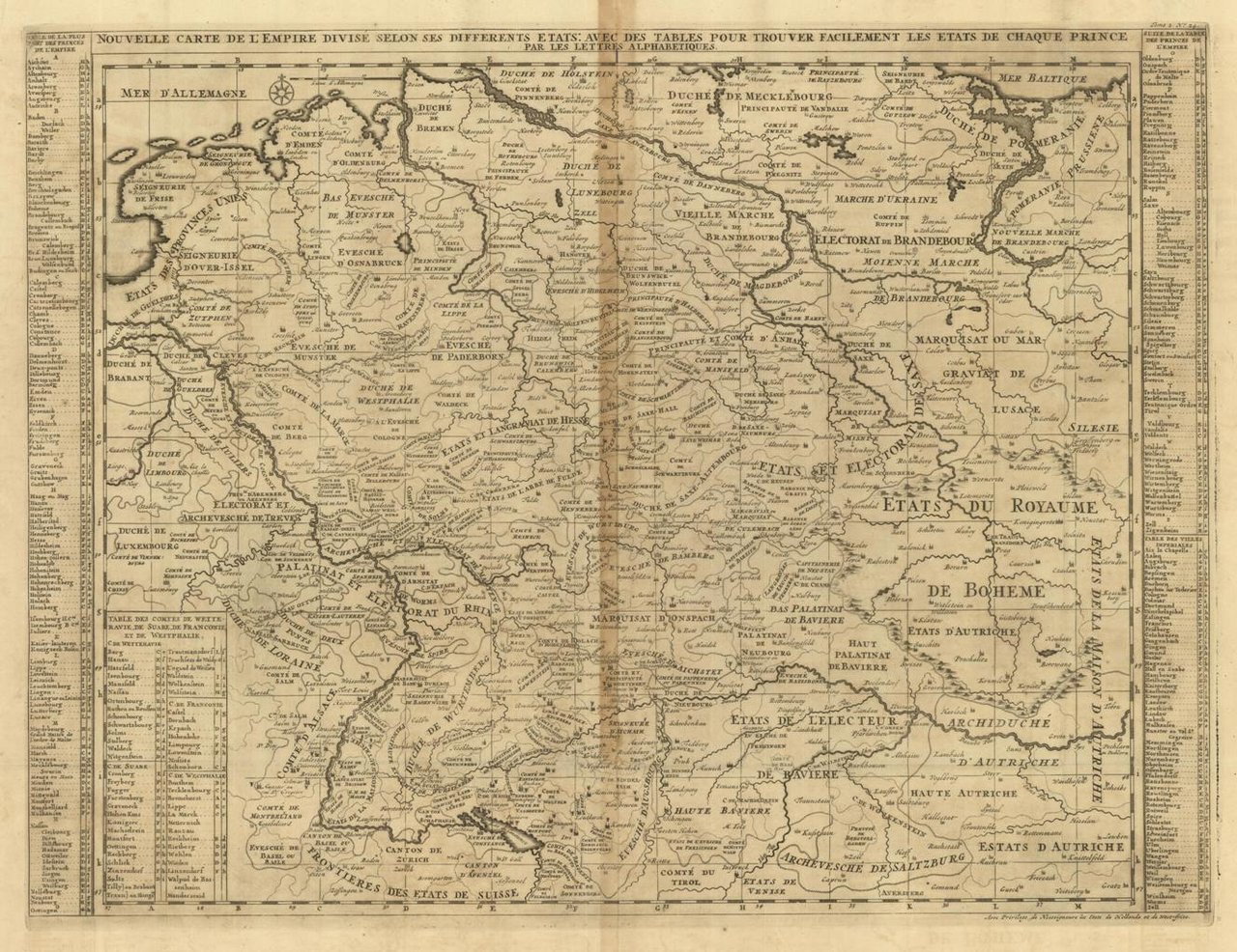 Nouvelle carte de l'Empire divise selon ses differents états : …