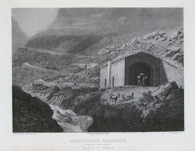 Nouvelle galerie dans la Schoelinen (Route du St. Gotthard)