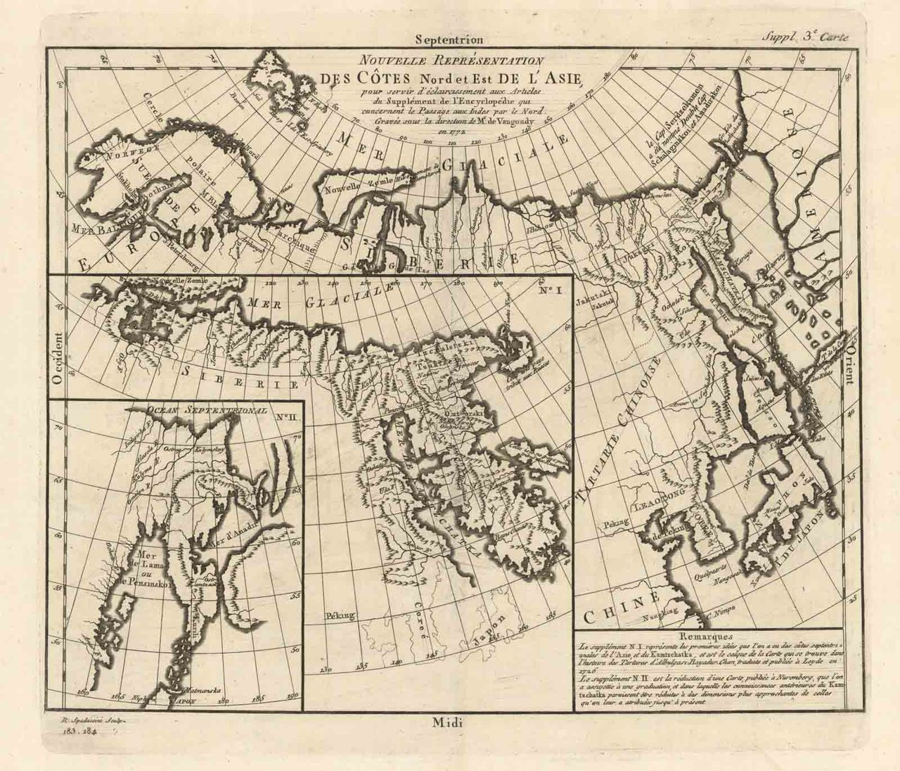 Nouvelle Representation des Cotes Nord et Est de l'Asie.