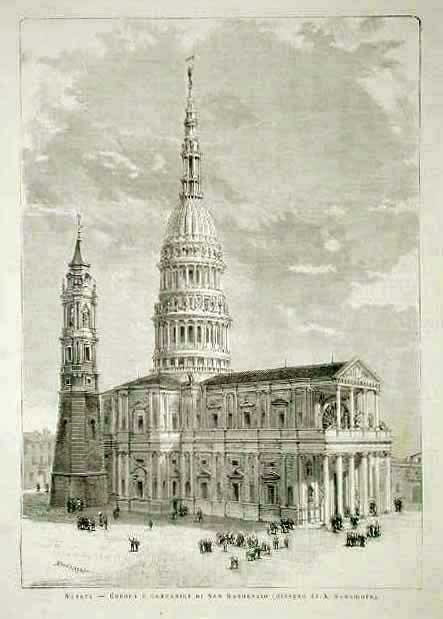 Novara - Cupola e campanile di San Gaudenzio