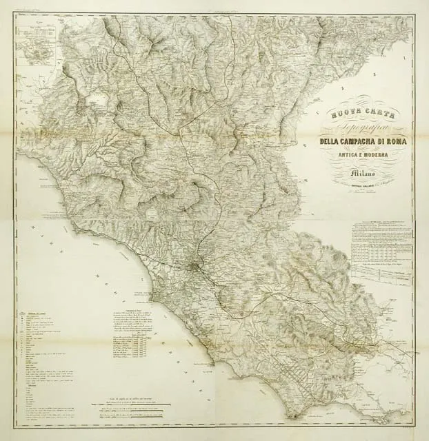 Nuova carta topografica della campagna di Roma Antica e Moderna | Immagine principale