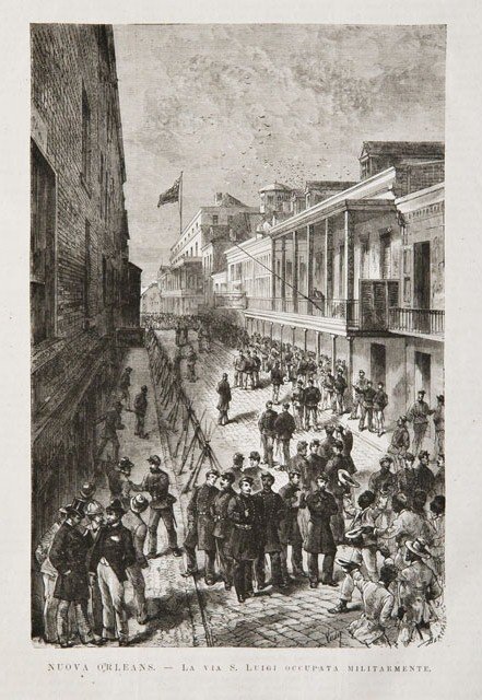 Nuova Orleans.- La via S. Luigi occupata militarmente