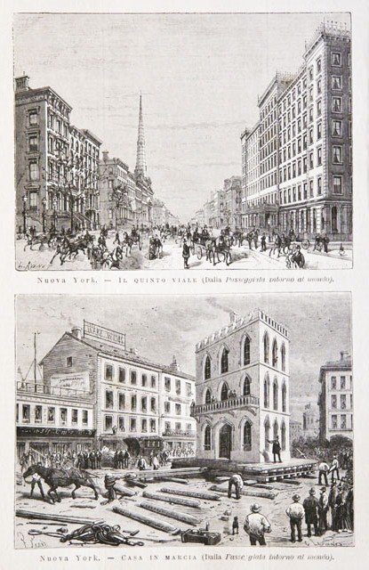 Nuova York.- Il quinto viale.- Casa in marcia