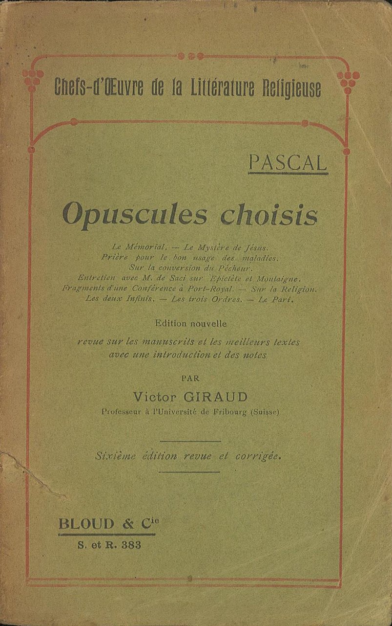 Opuscules choisis