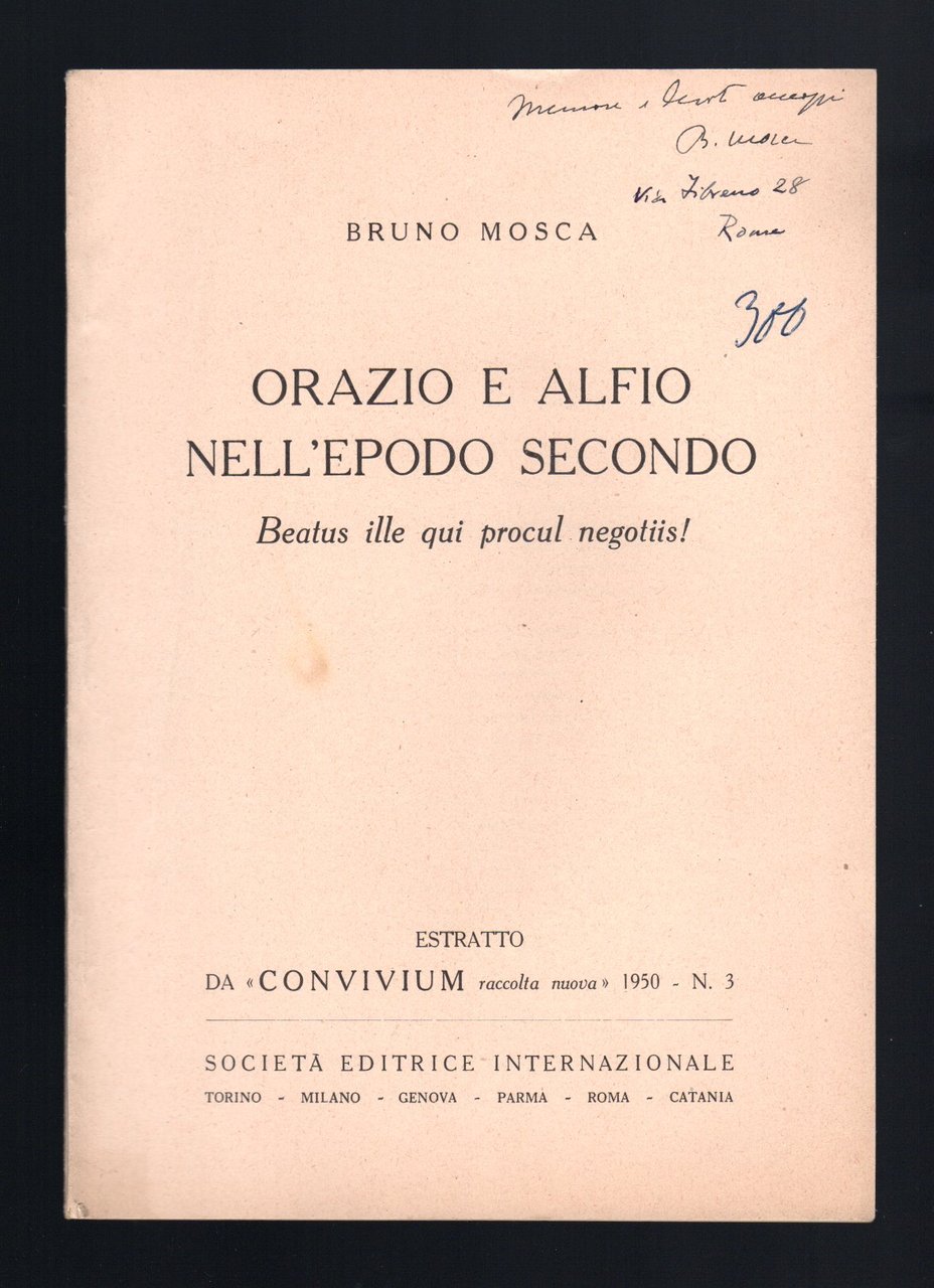 Orazio e Alfio nell'episodio secondo Beatus ille qui procul negotiis!